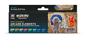 055-780258 - Farb-Set, WizKids Arcane Elements, 8 x 8 ml